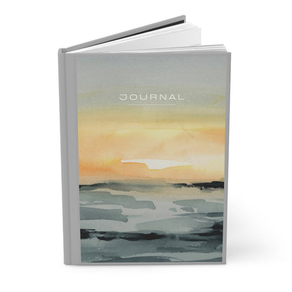 Grey Waterscape Hardcover Journal